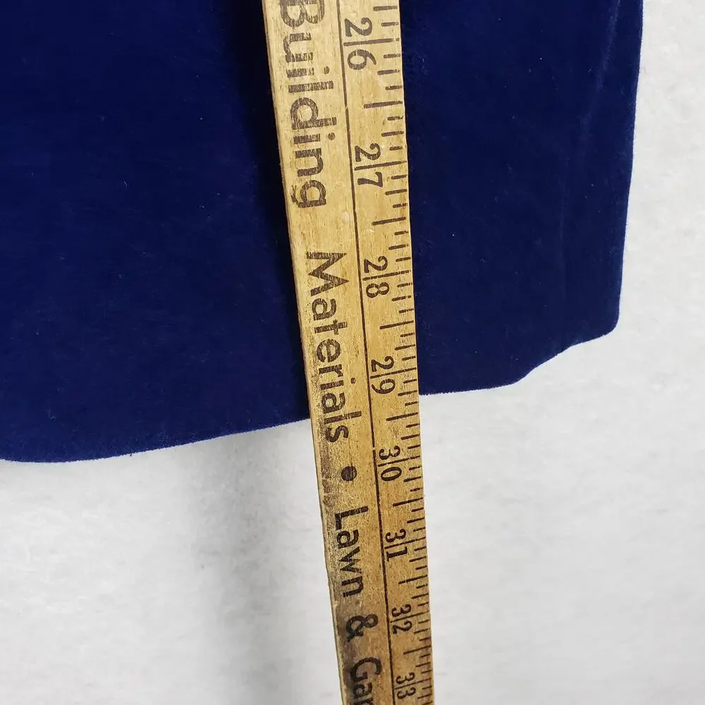 J. Ferrar Men's‎ 38R Crushed Velvet Blazer Jacket Bright Royal Blue Sheen Prom